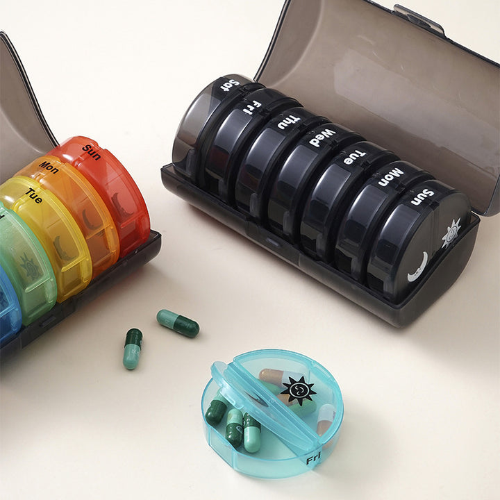 Pill Box Weekly AM PM – Food-Grade PP – Pines