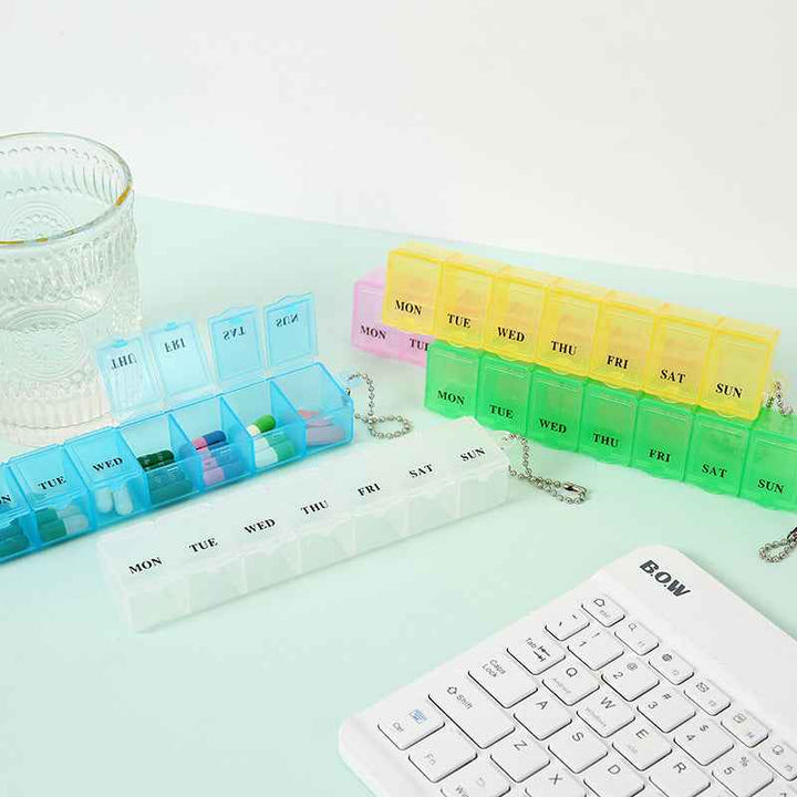 Pill Organizer with Compartments - Clear View - Pines
