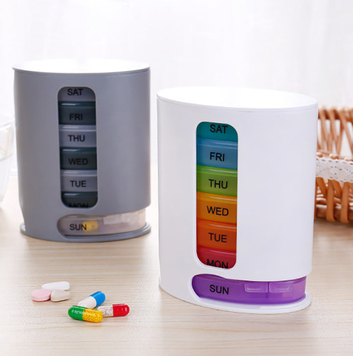 7 Day Pill Organizer 4 Times a Day - Drawer Style | Pines