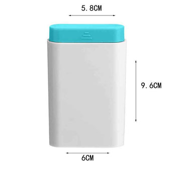 Portable Pill Organizer – Compact Sliding Box - Pines