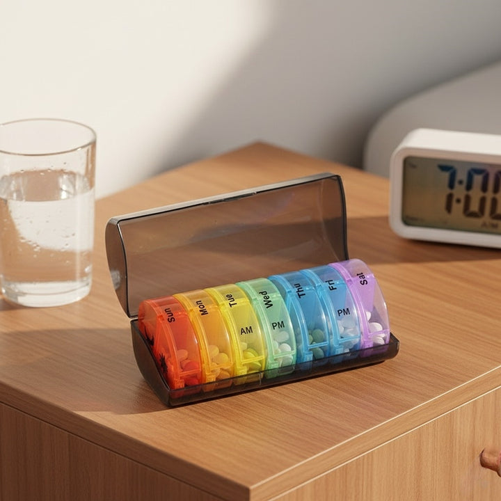 Pill Box Weekly AM PM – Food-Grade PP – Pines