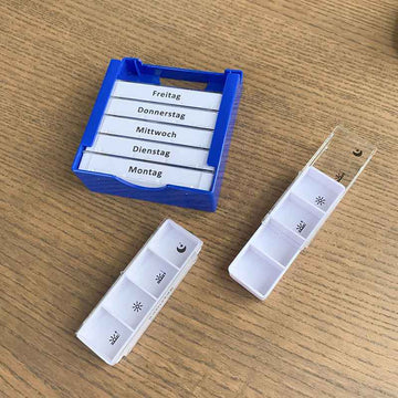 Pill Box with Compartments – Weekly | Drawer - Pines