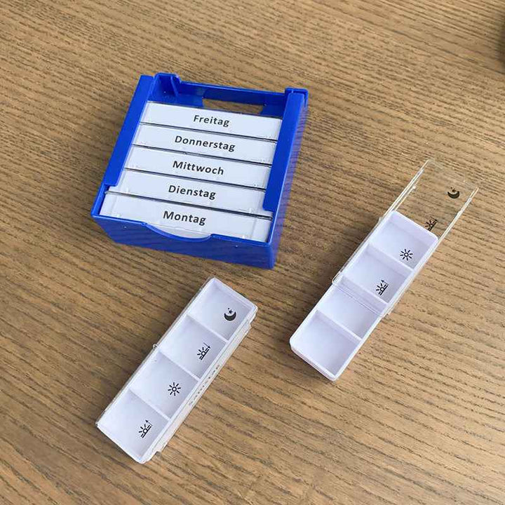 Pill Box with Compartments – Weekly | Drawer - Pines
