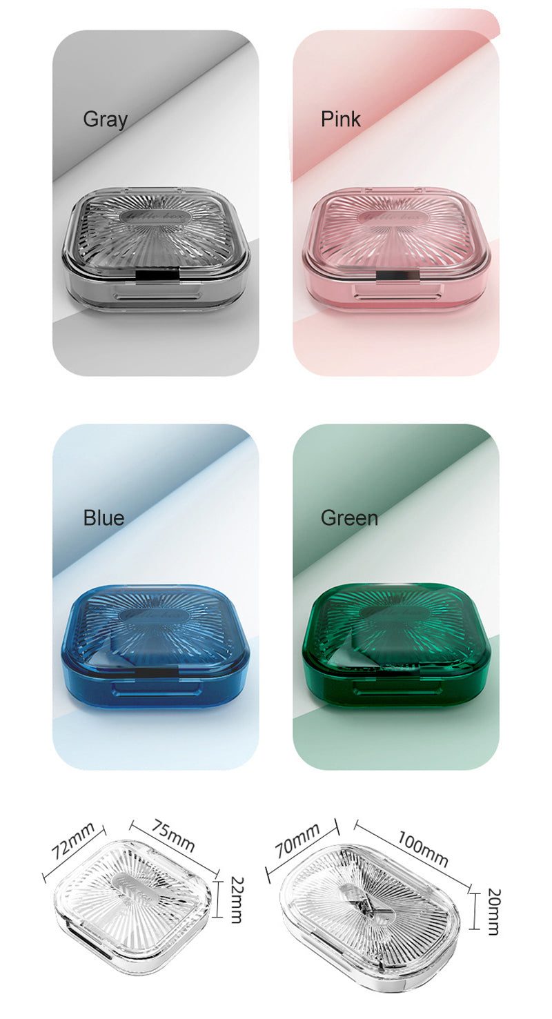 Custom Transparent Plastic Pill Box for Dentures & Retainers