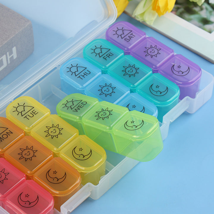 3-times-day weekly pill box | Pines