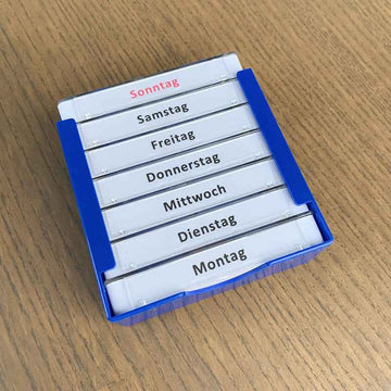 Pill Box with Compartments – Weekly | Drawer - Pines