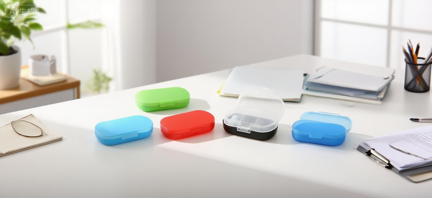 Easy Open 3 Slot Pill Organizer - Pines