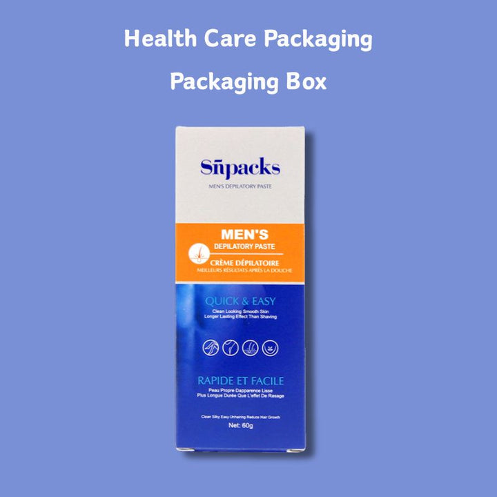 Custom Health Care Packaging Box for Men's Hair Removal Products