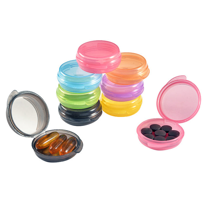 Round Pill Box - Custom Logo -Pines