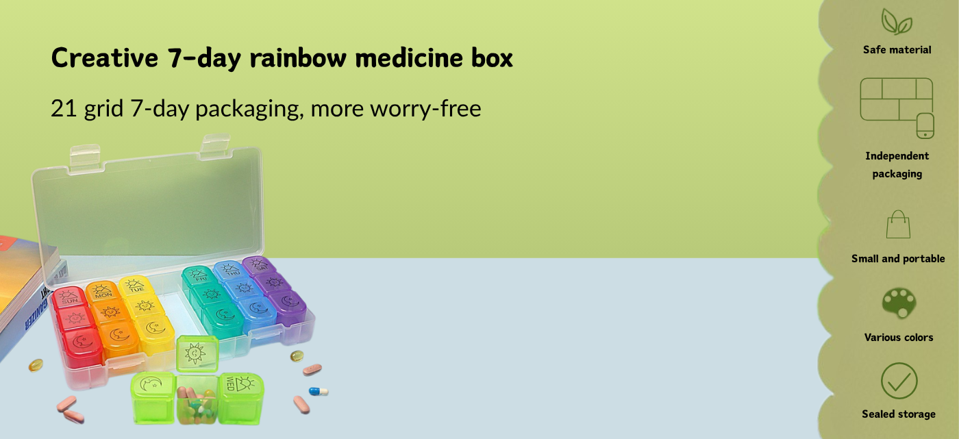 3-times-day weekly pill box | Pines
