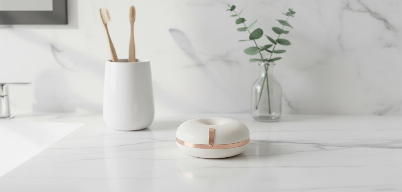 Cute Donut-Shaped Transparent Retainer Case for Aligners - Pines