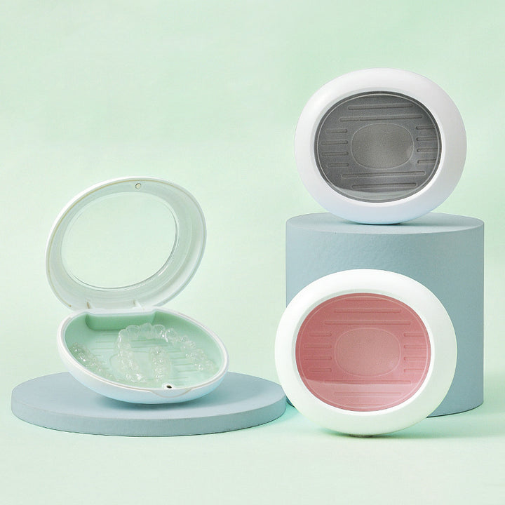 Logo Printed Retainer Case - Magnetic | Transparent | Compact - Pines