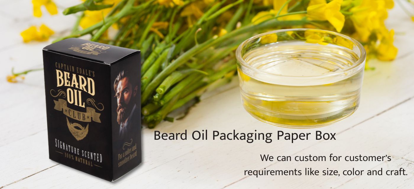 Custom Healthcare Packaging Captain Edale's Beard Oil Club Premium Black Gold Box
