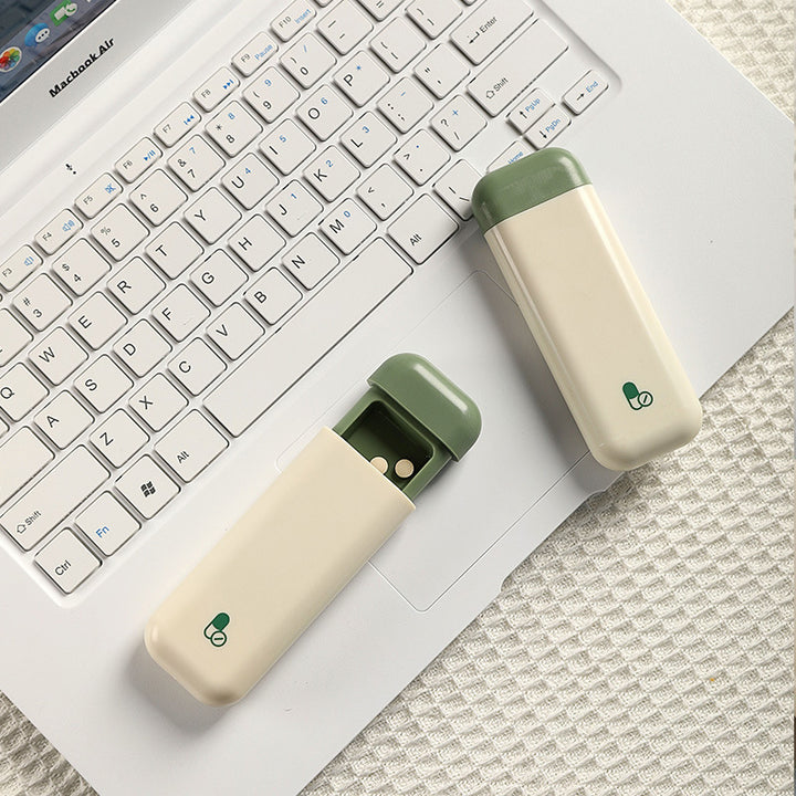 Portable Pill Box Food Grade Travel Pill Organizer for Morning Noon and Night