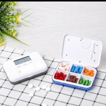 Smart Pill Organizer with Timer – Travel Alarm Pill Box | PINES
