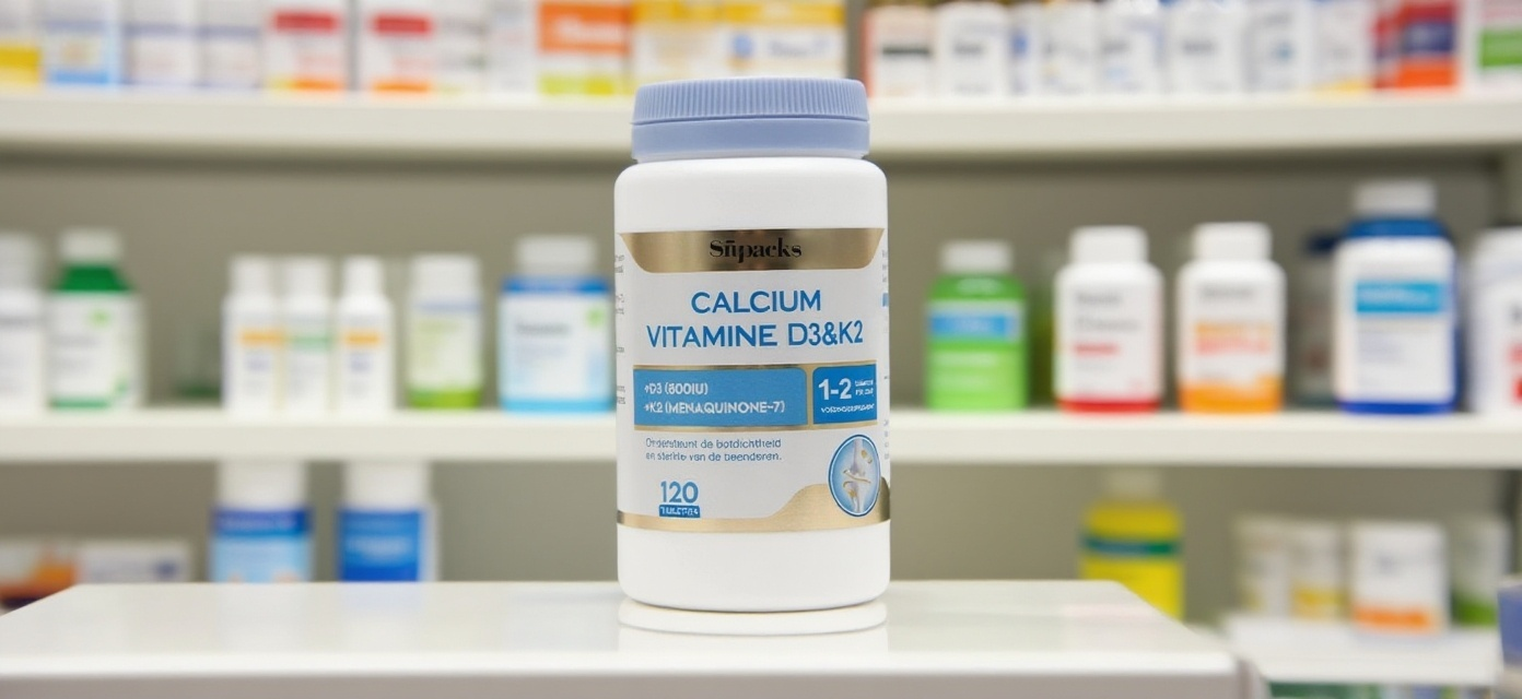 Vitamin Bottle Label - Custom D3 & K2 Labels - Pines