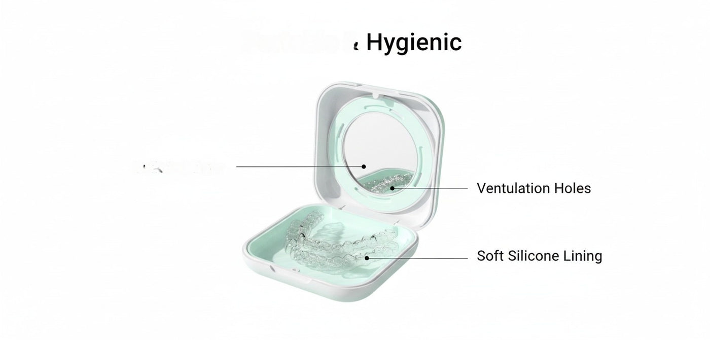 Retainer Case - Mirror | Portable | Ventilation - Pines