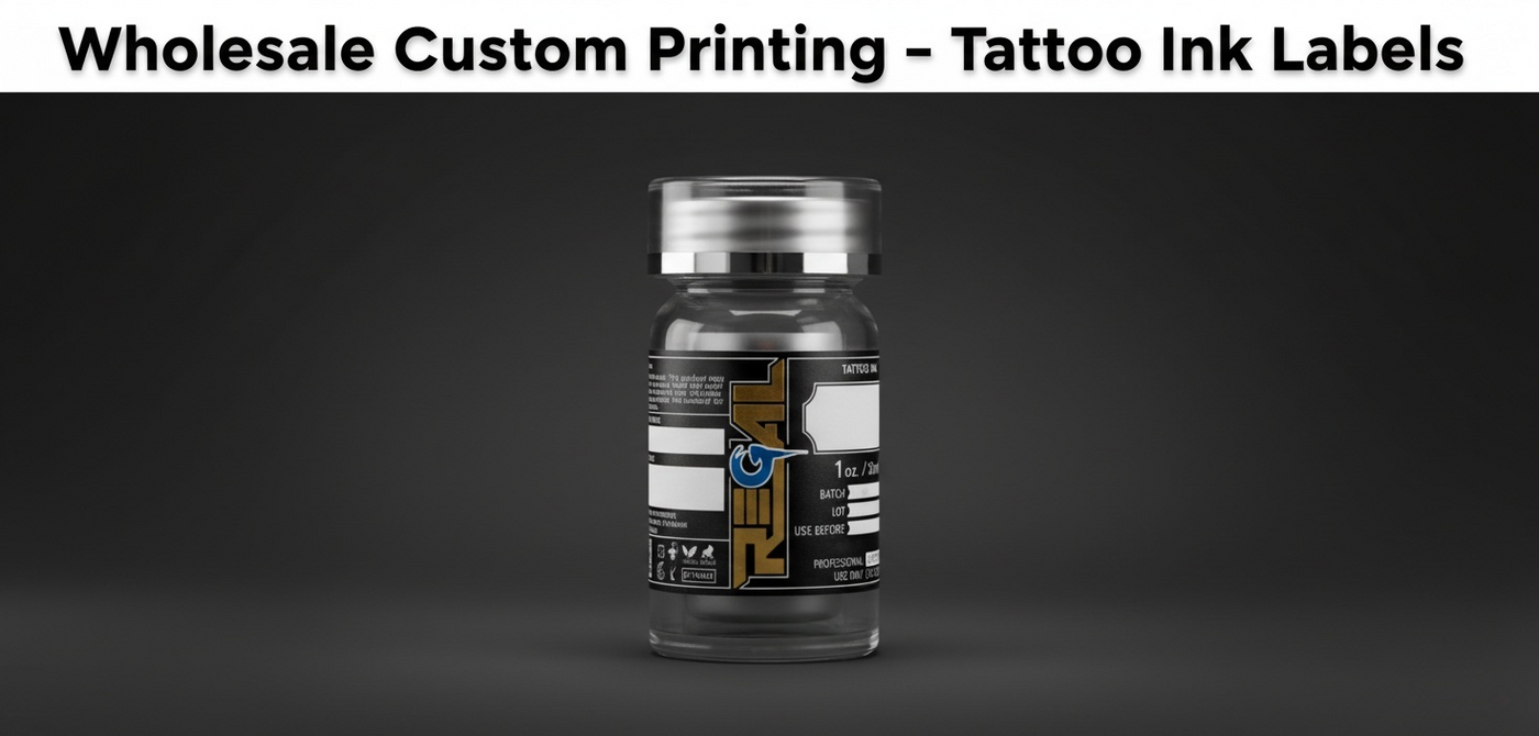 Tattoo Ink Bottle Label - Wholesale | Custom Printing - Pines