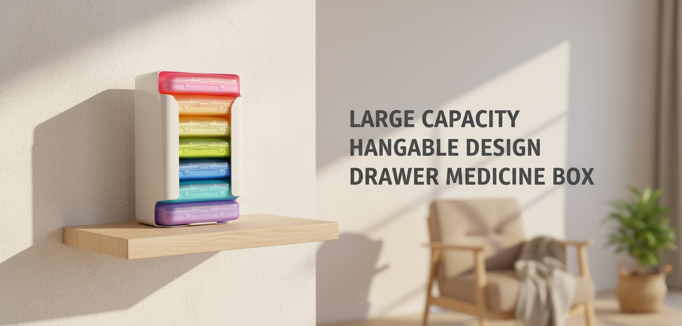 Drawer Medicine Box Organiser - Large | Hangable - PINES