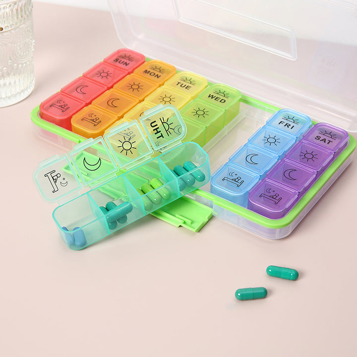 Wholesale Pill Organizer 4 Times a Day - weekly - Pines