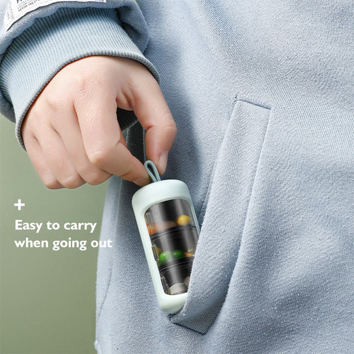 Travel Pill Case - 3 Compartment | One-Handed | Compact - Pines