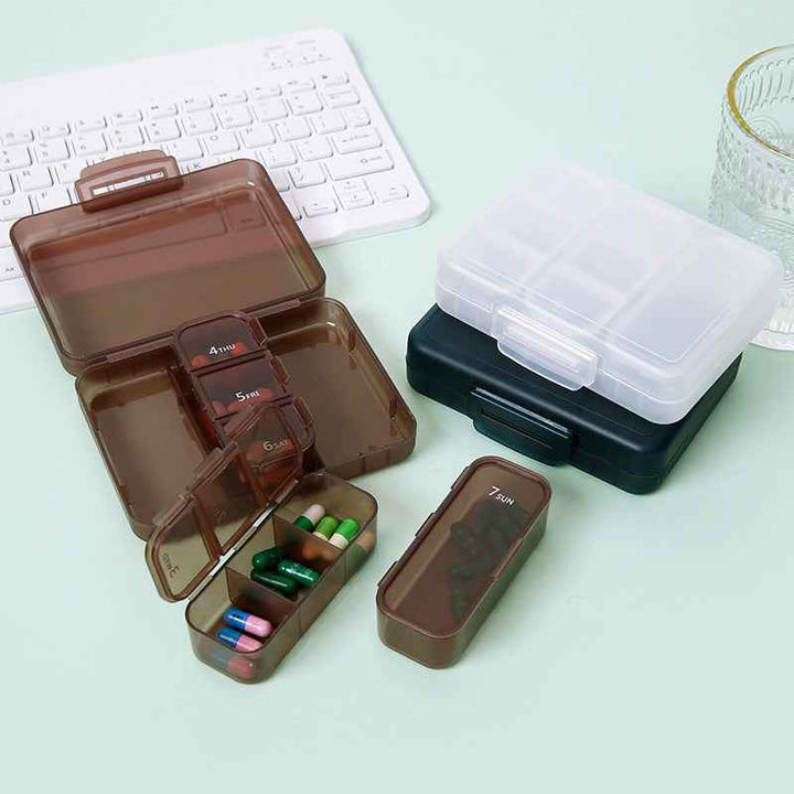 Portable Pill Organizer - 7-Compartment |  PP - Pines