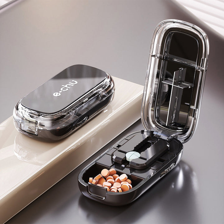 Multi-Functional Pill Cutter & Storage Box – 1/2 1/4 1/3 Split | PINES