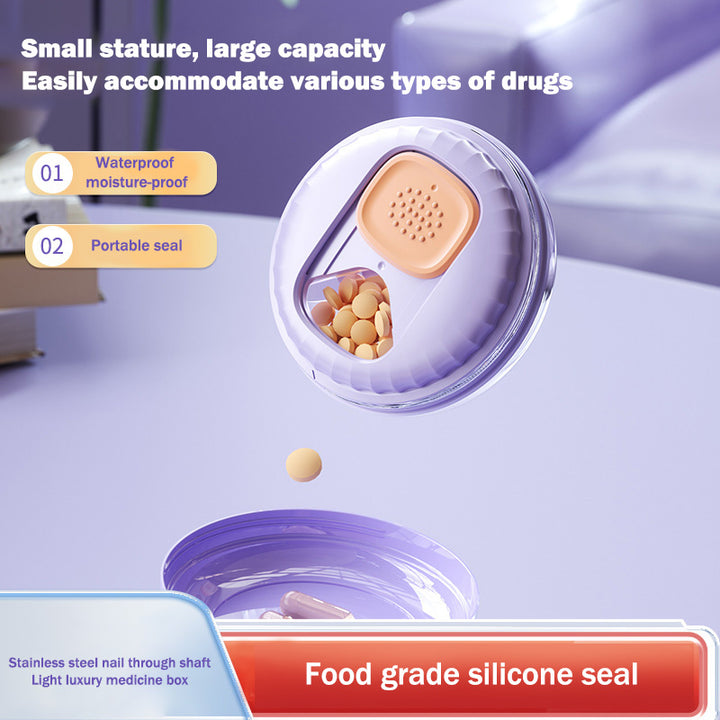 Custom Round Pill Dispenser Box with Single Pack Design for OEM & Wholesale