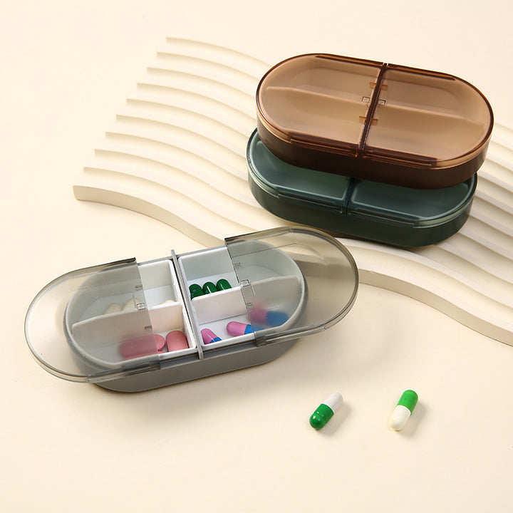 4 Compartments Pill Box - Day To Day | Removable Dividers | ABS&PP - Pines