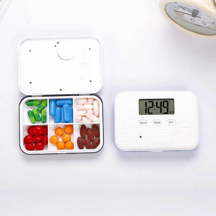 Smart Pill Organizer with Timer – Travel Alarm Pill Box | PINES