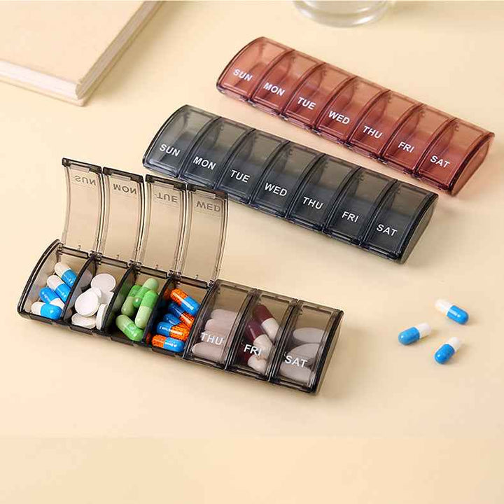 Weekly Pill Box with Compartments - Logo Printing - Pines