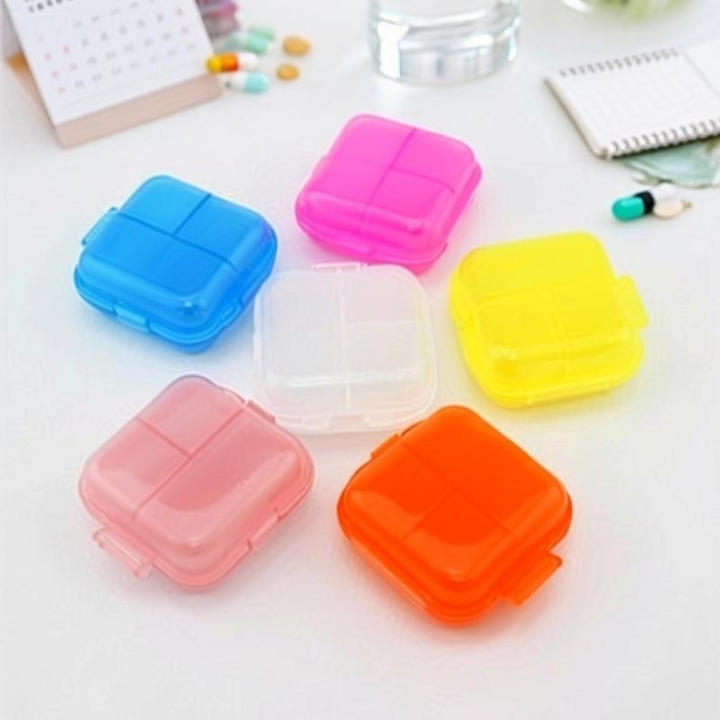 Pill Box - 6 Compartments Transparent Organizer | Pines