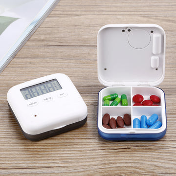 Smart Pill Organizer with Timer – Travel Alarm Pill Box | PINES