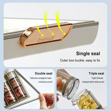 3 Times Portable Pill Box