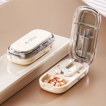 Multi-Functional Pill Cutter & Storage Box – 1/2 1/4 1/3 Split | PINES