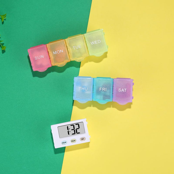 7 Day Pill Box with Timer – Smart Detachable Organizer | Pines