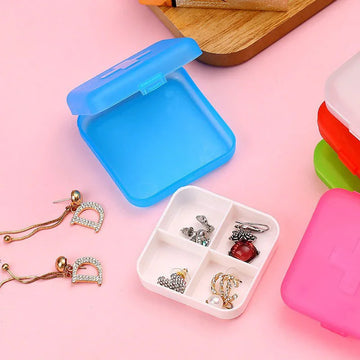 4 Compartment Small Portable Daily Pill Box