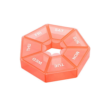Compact Weekly Pill Box Orange