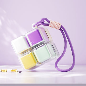 8-Compartment Pill Organizer – Portable Travel Pill Box | PINES