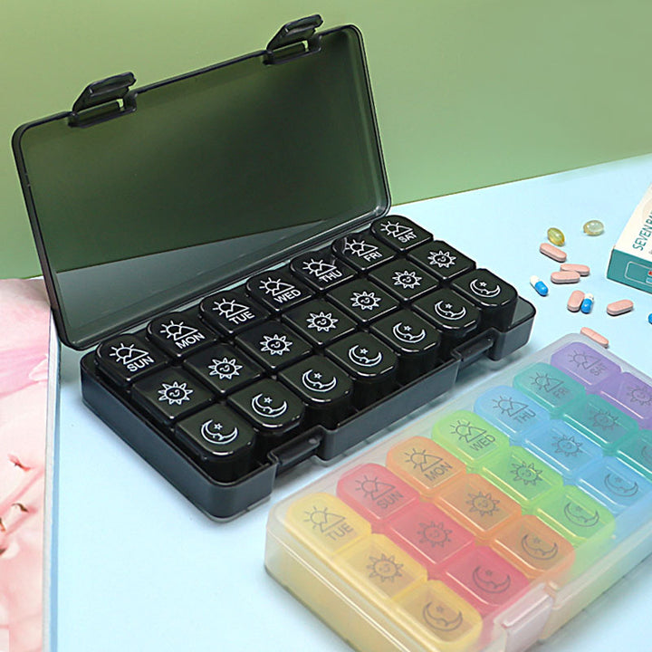 3-times-day weekly pill box | Pines