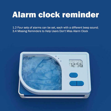 Electronic Pill Box - Magnifier | 4 compartments - Pines