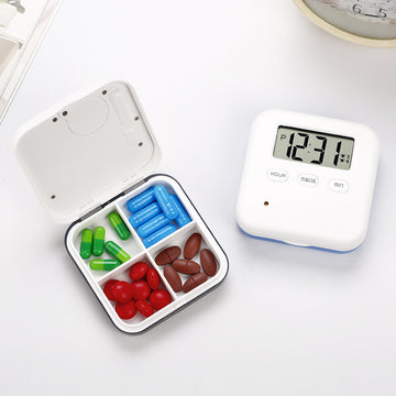 Smart Pill Organizer with Timer – Travel Alarm Pill Box | PINES