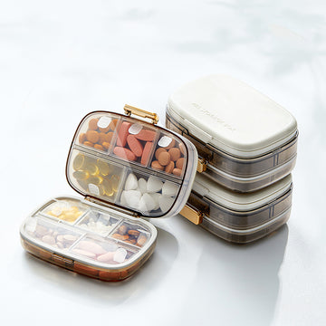 10 Compartment Weekly Pill Organizer Waterproof Storage Box | PINES