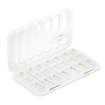 Pill Organizer White - 21 Compartment