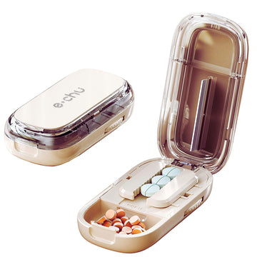 Multi-Functional Pill Cutter & Storage Box – 1/2 1/4 1/3 Split | PINES