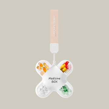 Portable Mini Pill Organizer with Lanyard – Airtight Travel Vitamin Case | PINES