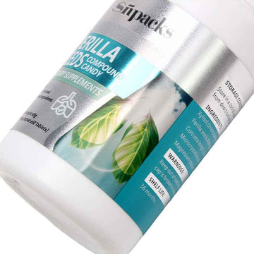 Dietary Supplement Bottle Labels - Clear Info | Custom - Pines