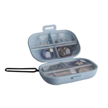 7-Compartment Portable Pill Organizer with Divider – Travel Mini Medicine Case
