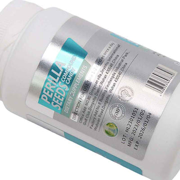 Dietary Supplement Bottle Labels - Clear Info | Custom - Pines