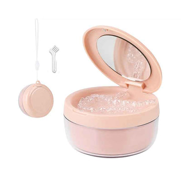 Compact Retainer Case - Mirror | Draining Tray - Pines